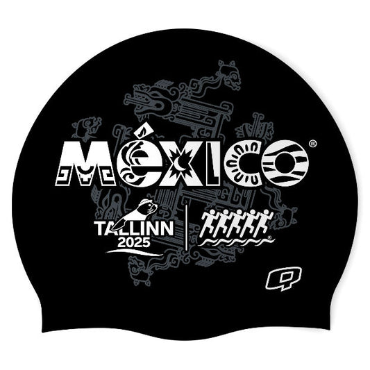 ICG25 Black - Classic Silicone Swimming Cap