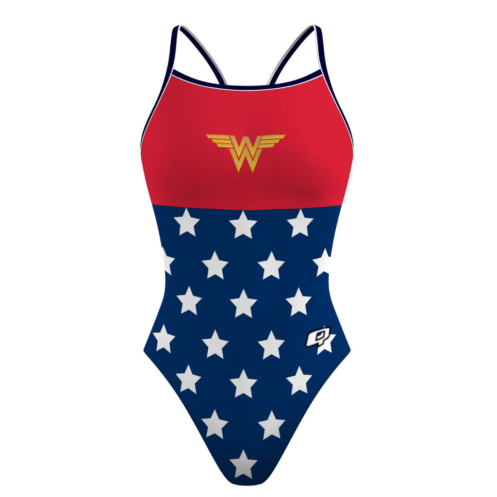 Wonder Swimmer - Skinny Strap Swimsuit