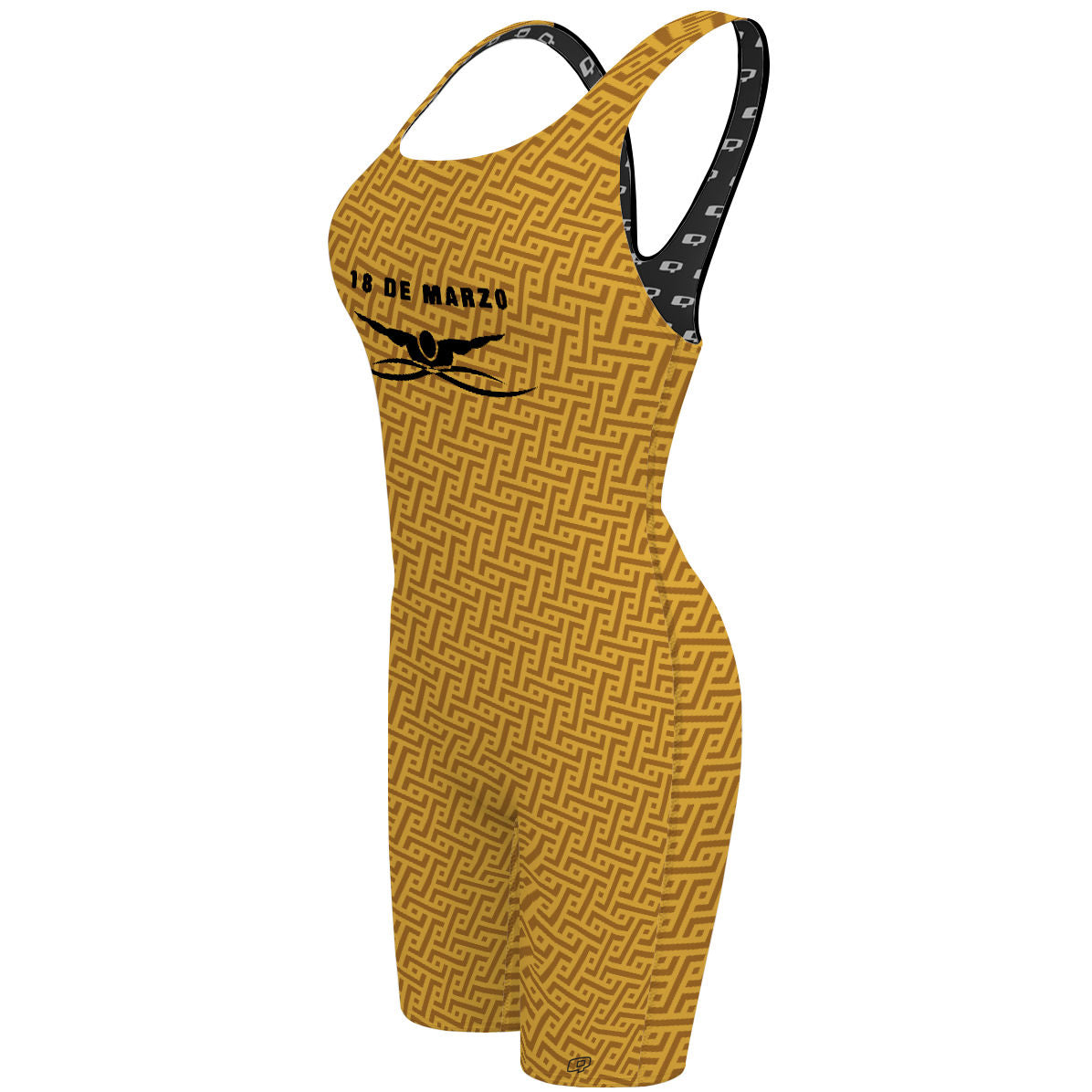 18 de Marzo - Dorado - Classic Strap Long Knee Women Jammer