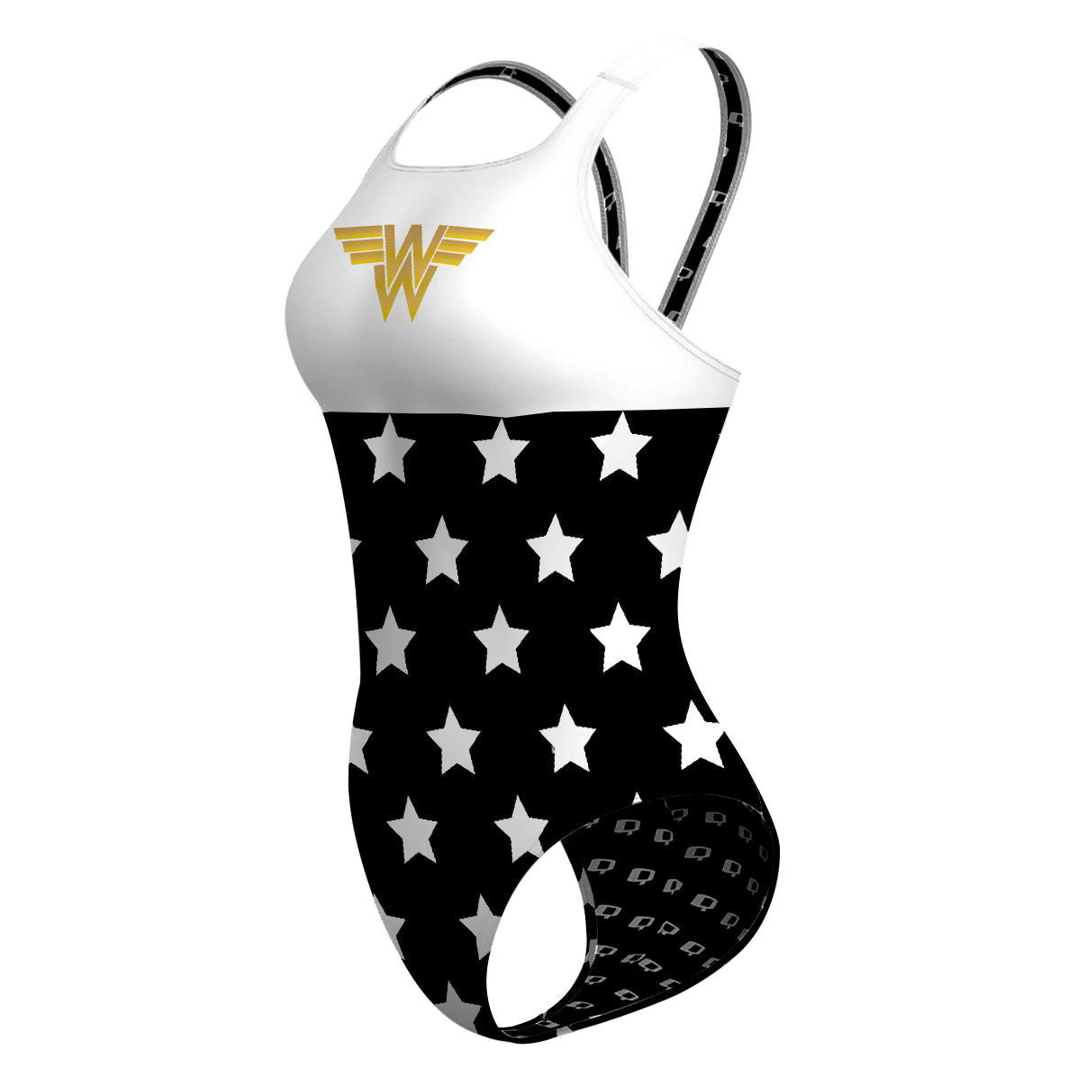Wonder Black and White - Classic Strap Swimsuit