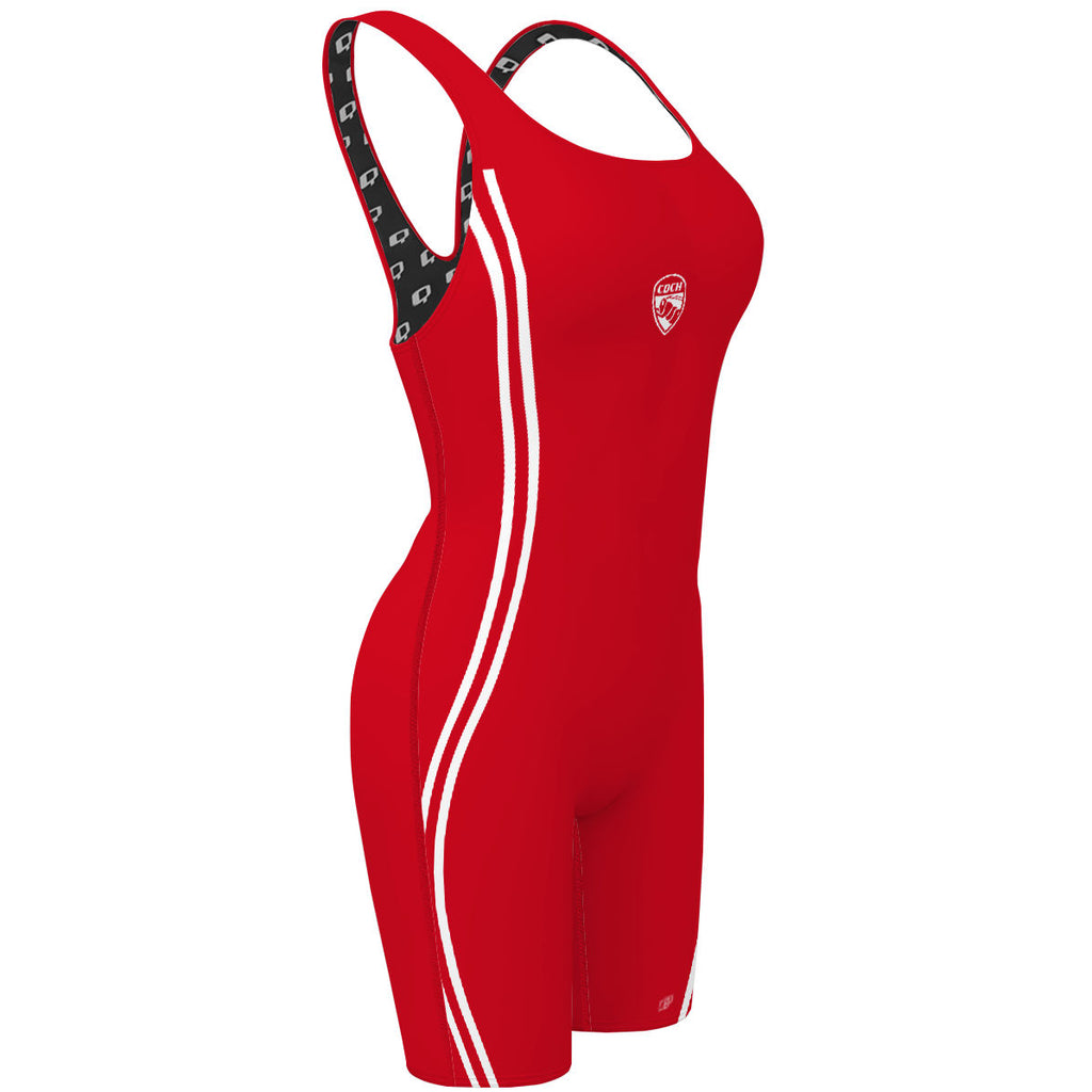 CDCH - AZ Side Binding - Solid Classic Strap Long Knee Women Jammer