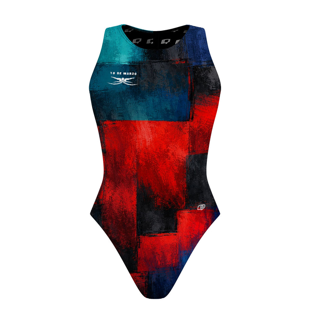 18 de Marzo V26 - Oscuro - Women's Waterpolo Swimsuit Classic Cut
