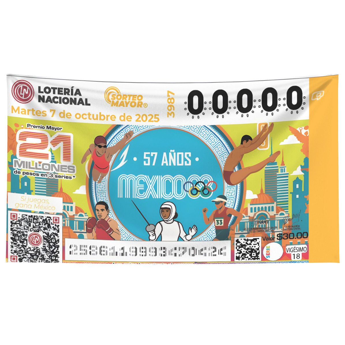 México 68 - Microfiber Swim Towel