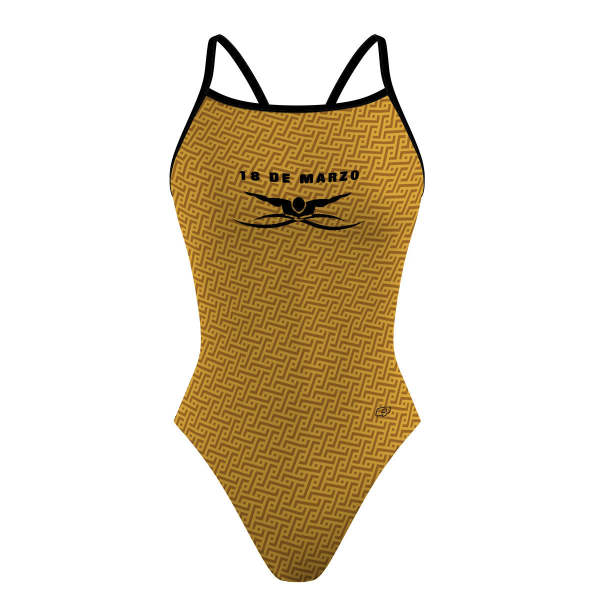 18 de Marzo - Dorado - Skinny Strap Swimsuit
