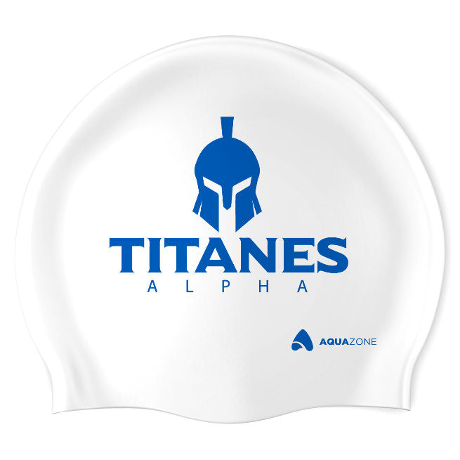 Titanes Alpha (WHT/01) - Classic Silicone Swimming Cap