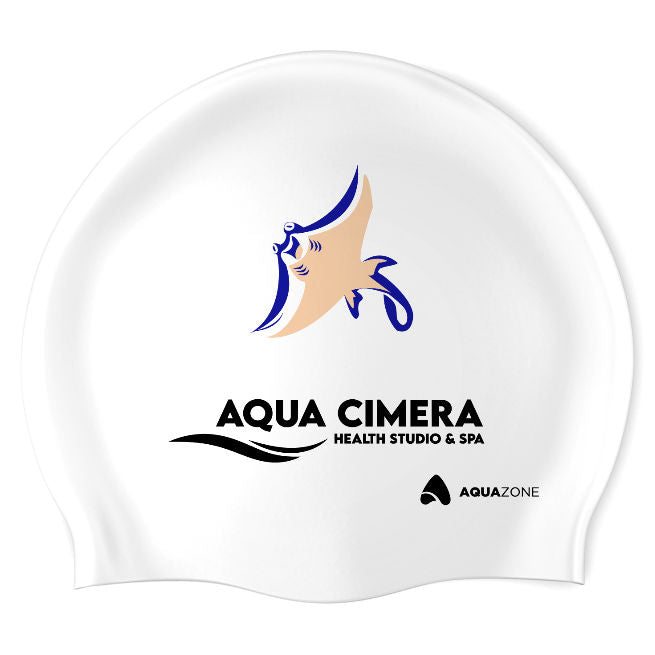 Mantarraya - Aqua Cimera (WHT/03) - Classic Silicone Swimming Cap