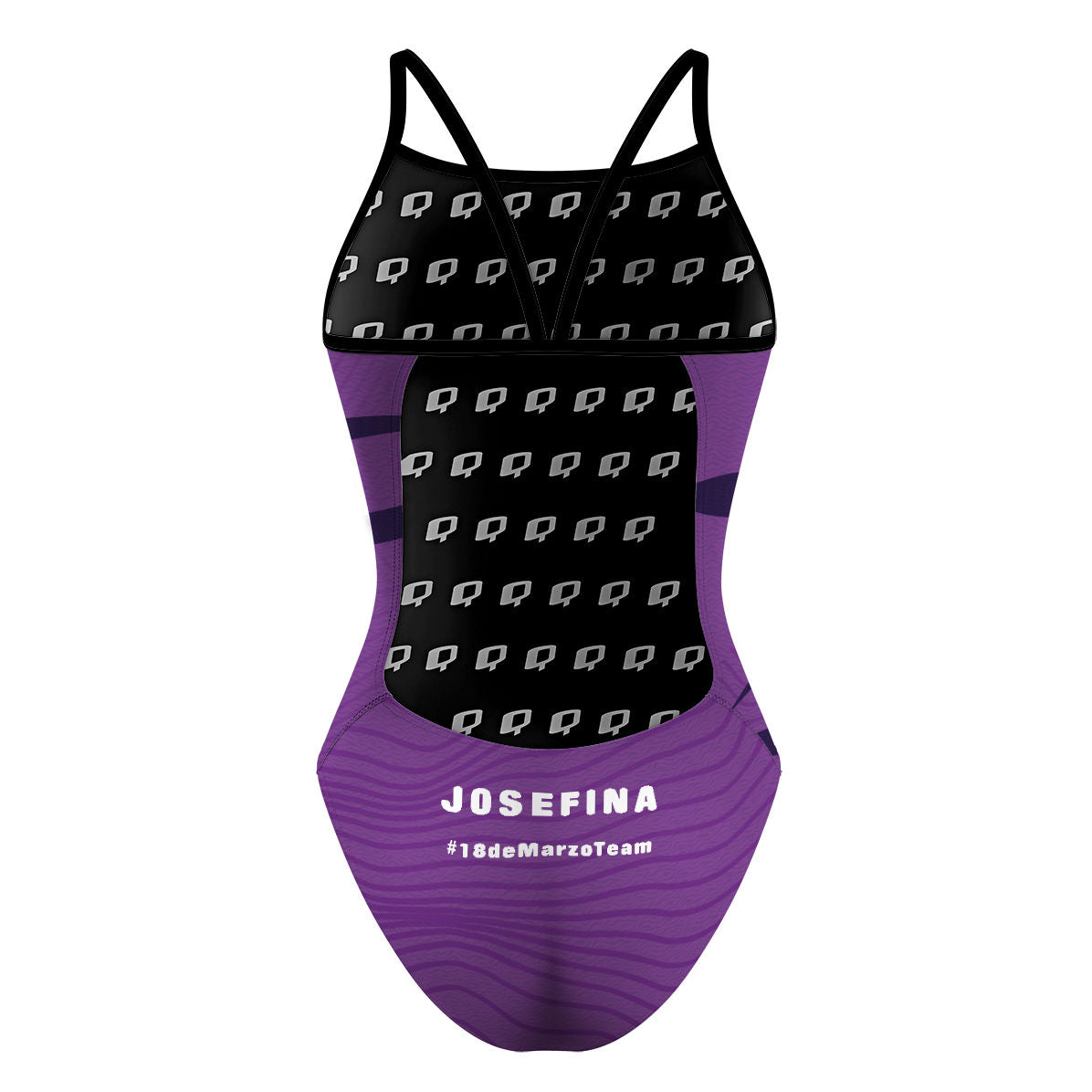 18 de Marzo Team BLK - Sunback Tank Swimsuit