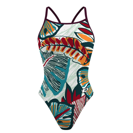 Flower Forest - Skinny Strap Swimsuit