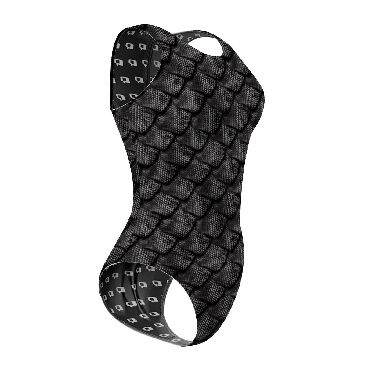 Black Scales - Women's Waterpolo Swimsuit Classic Cut