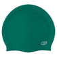 Q - Dark Green - Wrinkle-Free Silicone Swimming Cap