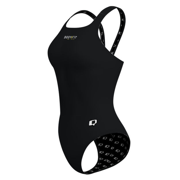 Body Fit - Solid Classic Strap Swimsuit - PERSONALIZED