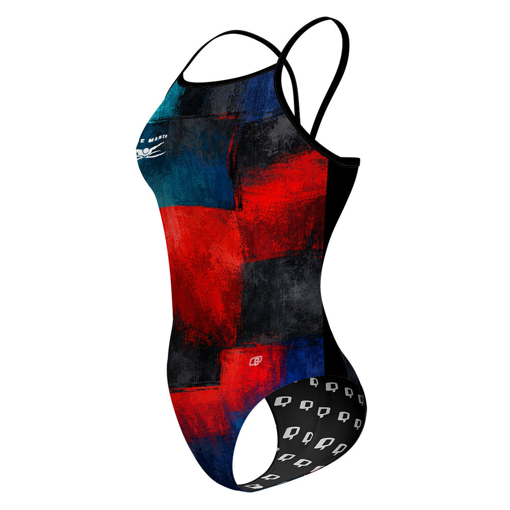 18 de Marzo V26 - Oscuro - Sunback Tank Swimsuit
