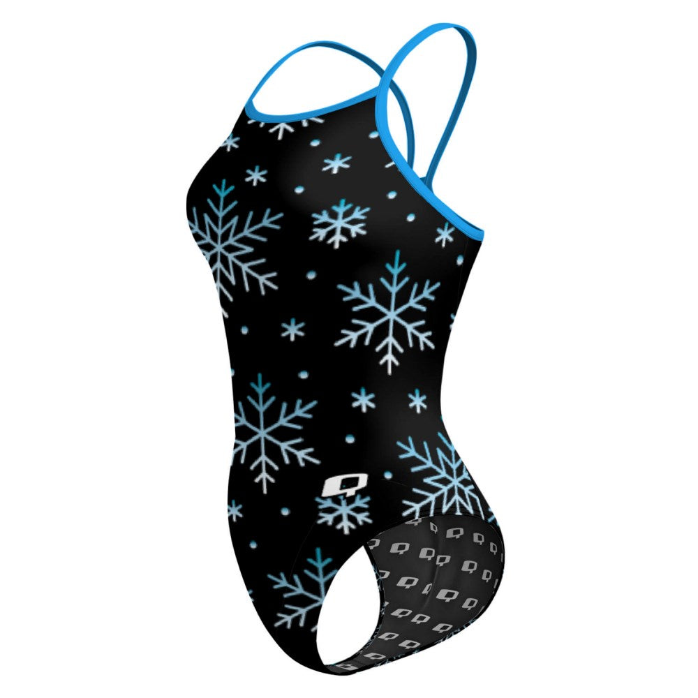 Snow Flakes Skinny Strap Swimsuit