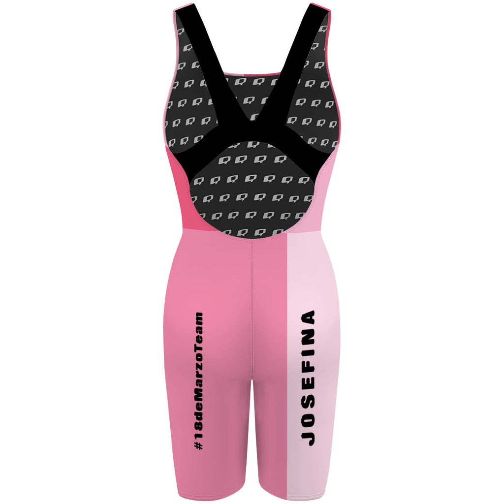 18 de Marzo - Rosa - Classic Strap Long Knee Women Jammer