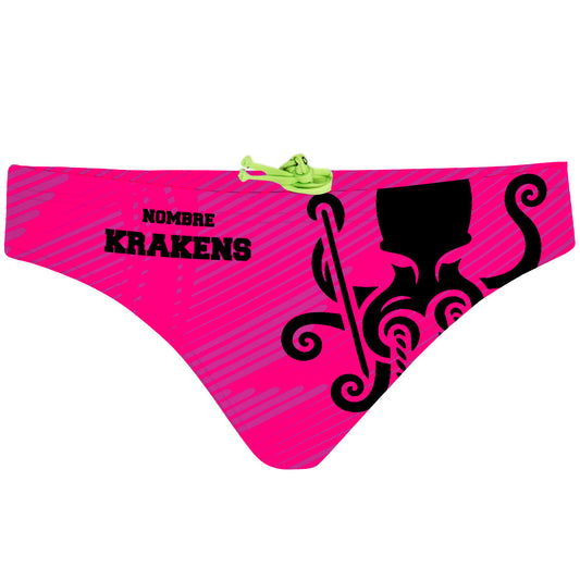 Krakens - Hot Pink - Bandeau Bikini Bottom