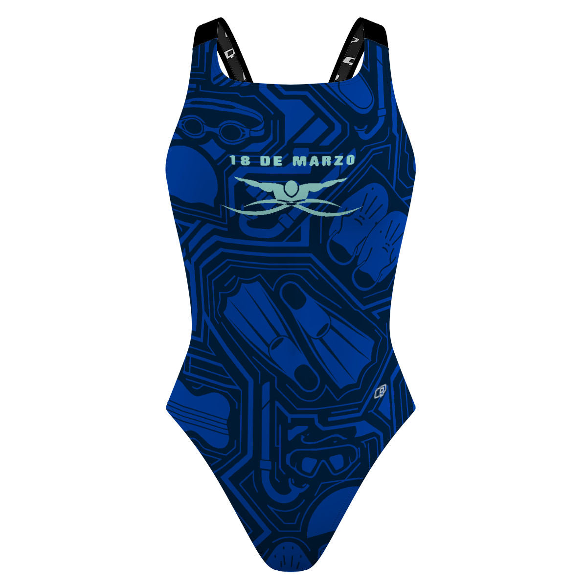18 de Marzo - Azul - Classic Strap Swimsuit