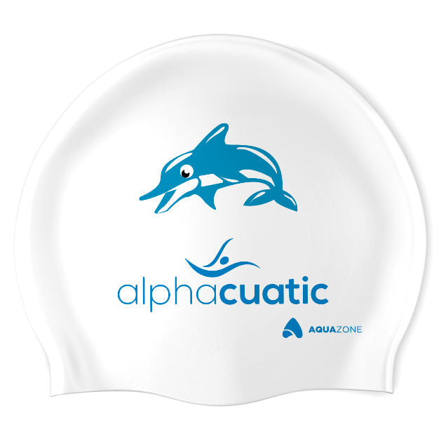 Delfin - Alphacuatic (WHT/03) - Classic Silicone Swimming Cap