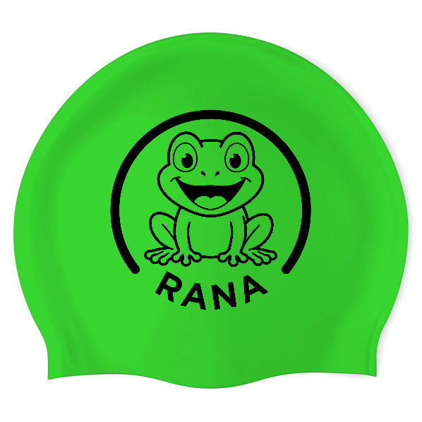 Sports World - Rana (DGG/02) - Gorra Redonda de Silicón para Natación