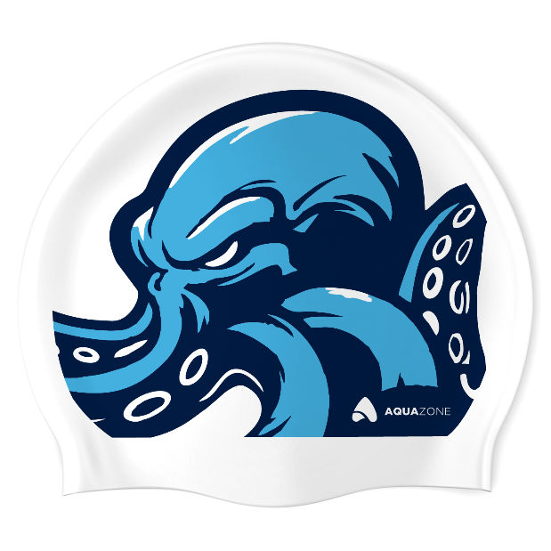 Krakens (WHT-02) - Classic Silicone Swimming Cap