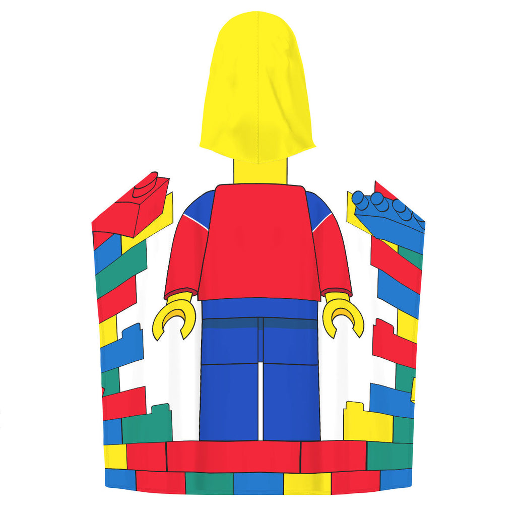 Bloques - Personalized Kids Poncho Beach and Pool Towel