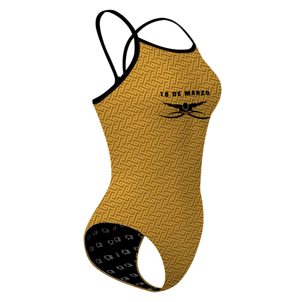 18 de Marzo - Dorado - Skinny Strap Swimsuit