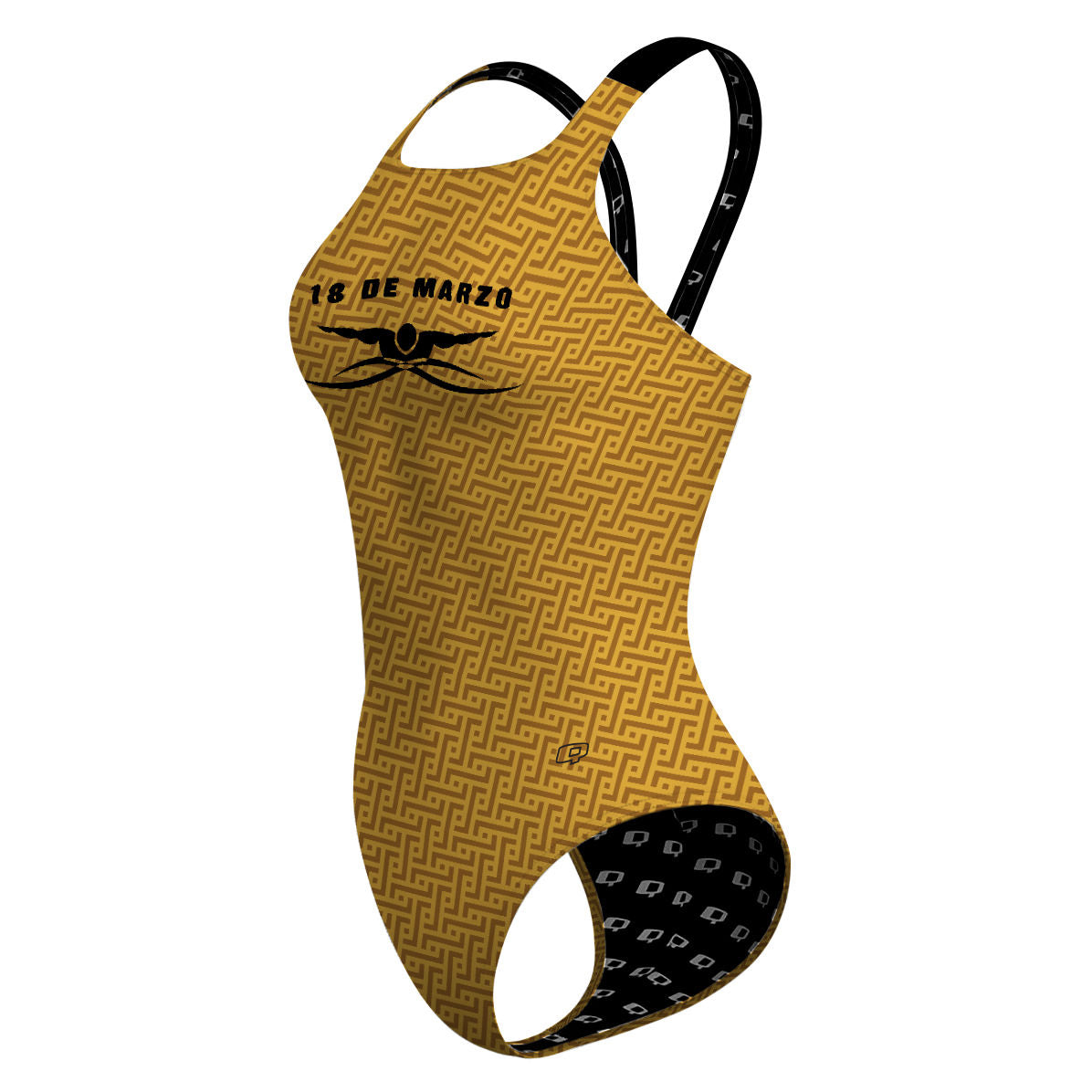 18 de Marzo - Dorado - Classic Strap Swimsuit