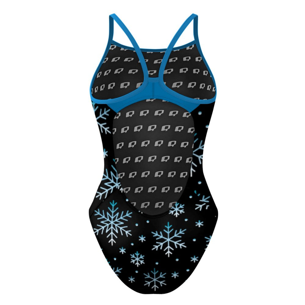 Snow Flakes Skinny Strap Swimsuit