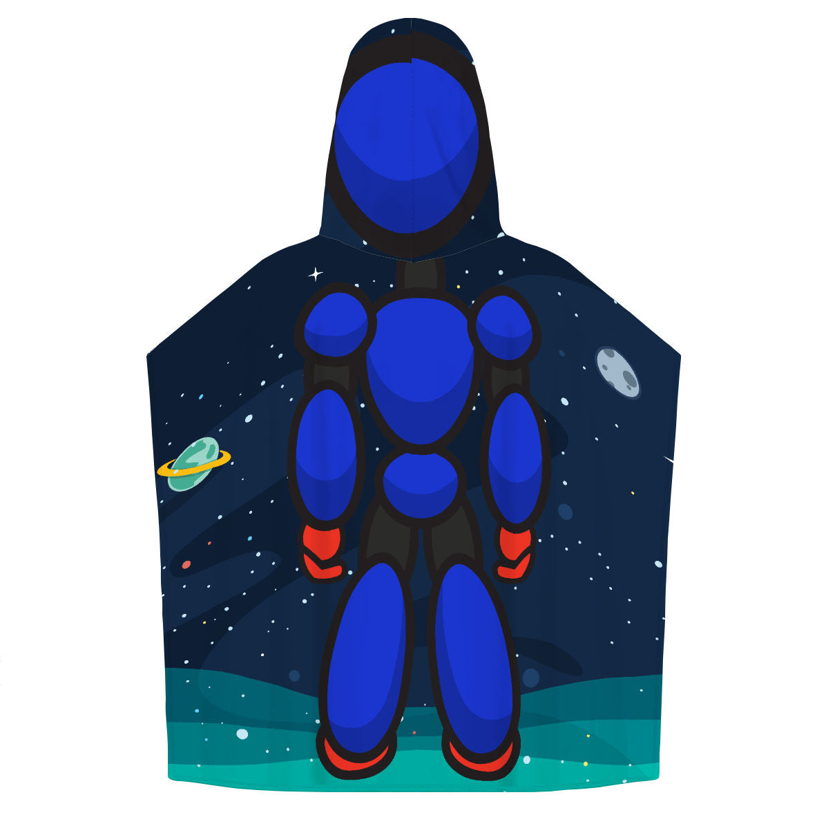 Astronauta - Personalized Kids Poncho Beach and Pool Towel