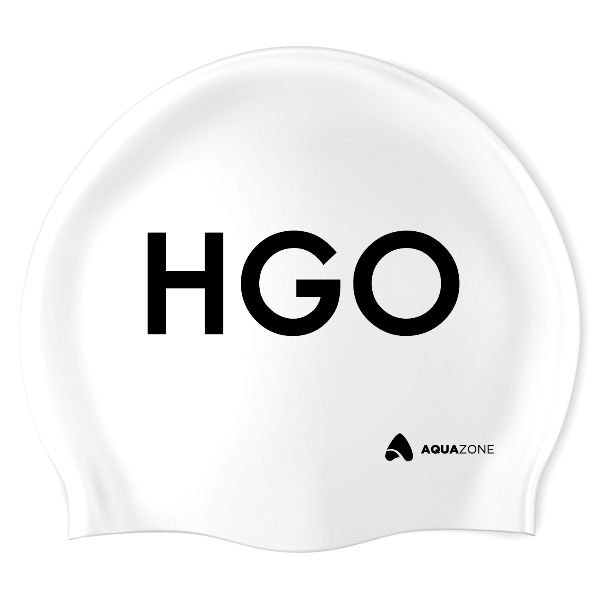 HGO - MEDPRO (WHT/01) - Wrinkle-Free Silicone Swimming Cap