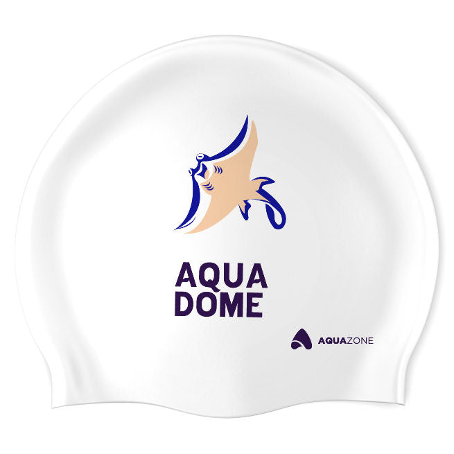 Mantarraya - Aqua Dome (WHT/03) - Classic Silicone Swimming Cap