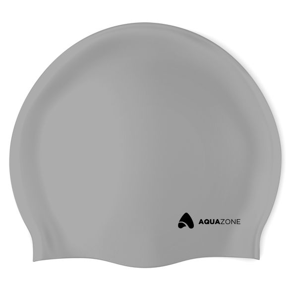 Gorra de Silicon Plata Metal Aquazone - Silicone Swimming Cap
