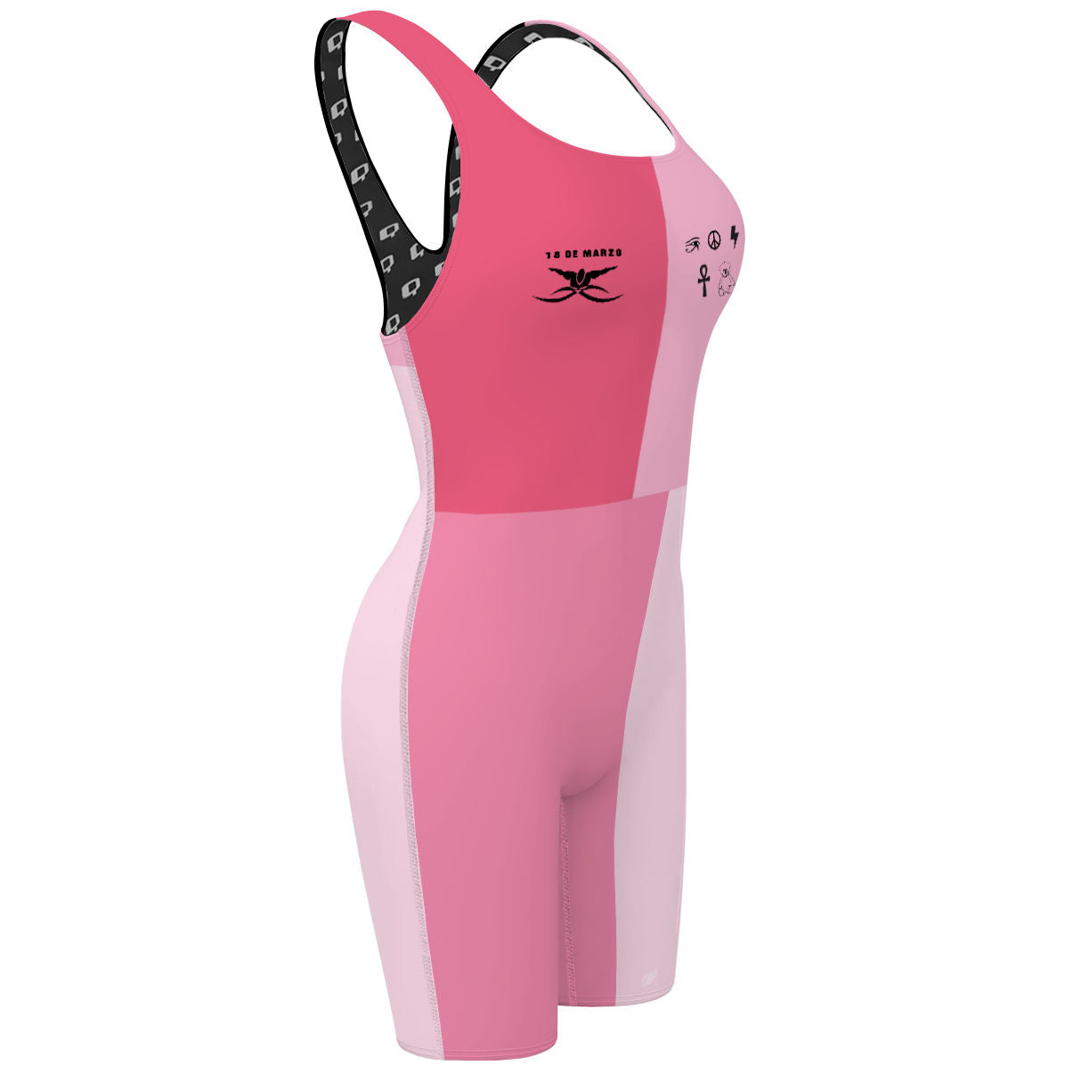 18 de Marzo - Rosa - Classic Strap Long Knee Women Jammer