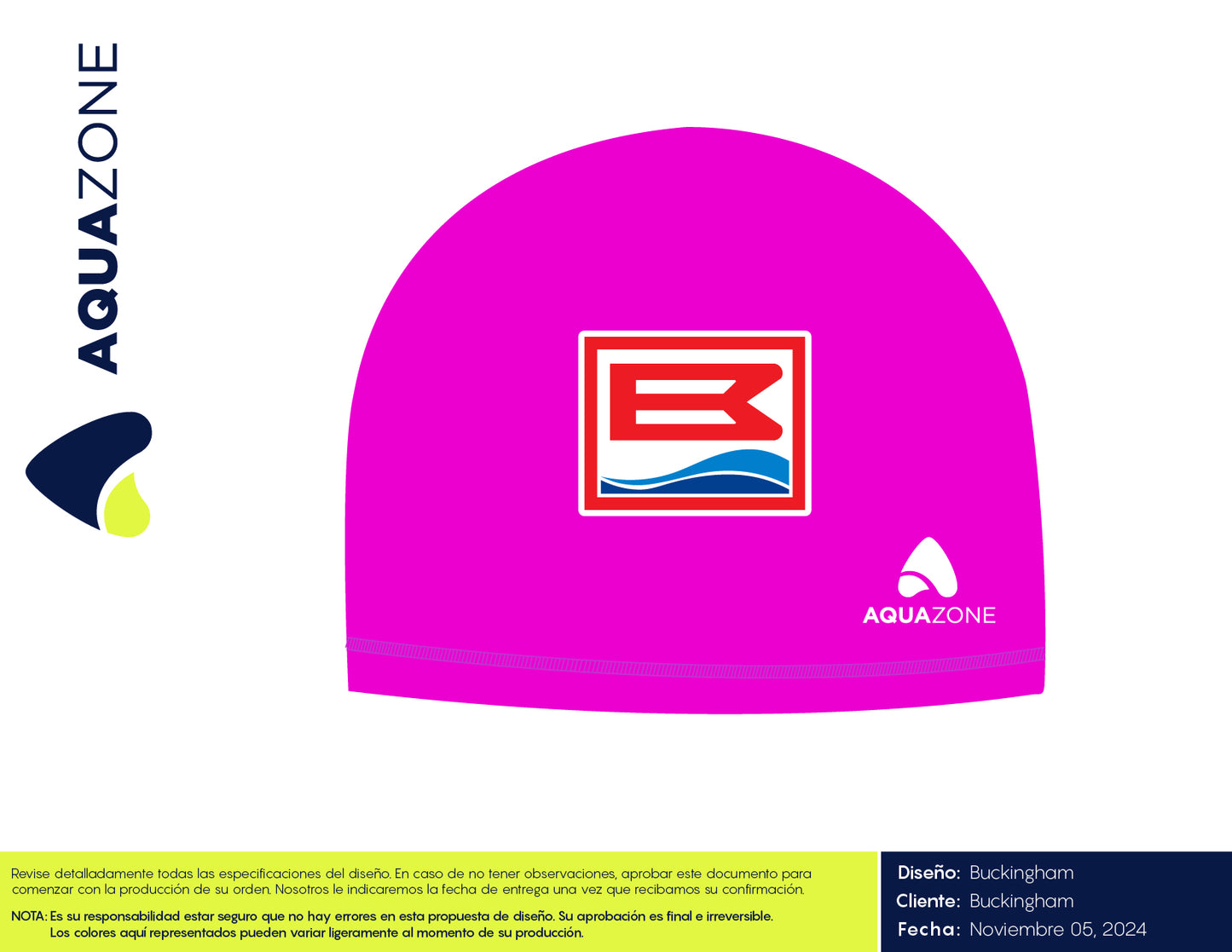 Gorra PBT Aquazone MODELO ROSA CEREZA