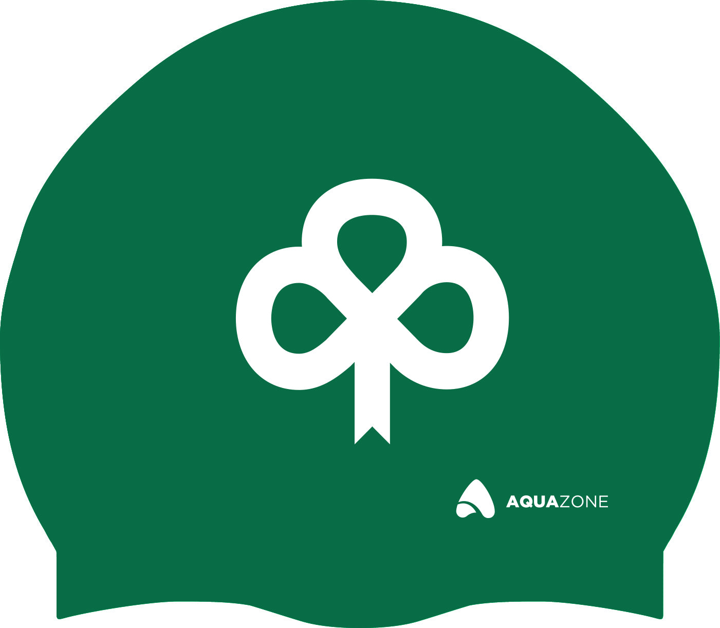 GORRA DE SILICON AQUA ZONE LISA  VERDE LOGO IRISH MEXICO