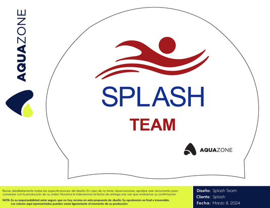 GORRA SILICON AQZ BLANCA SPLASH TEAM