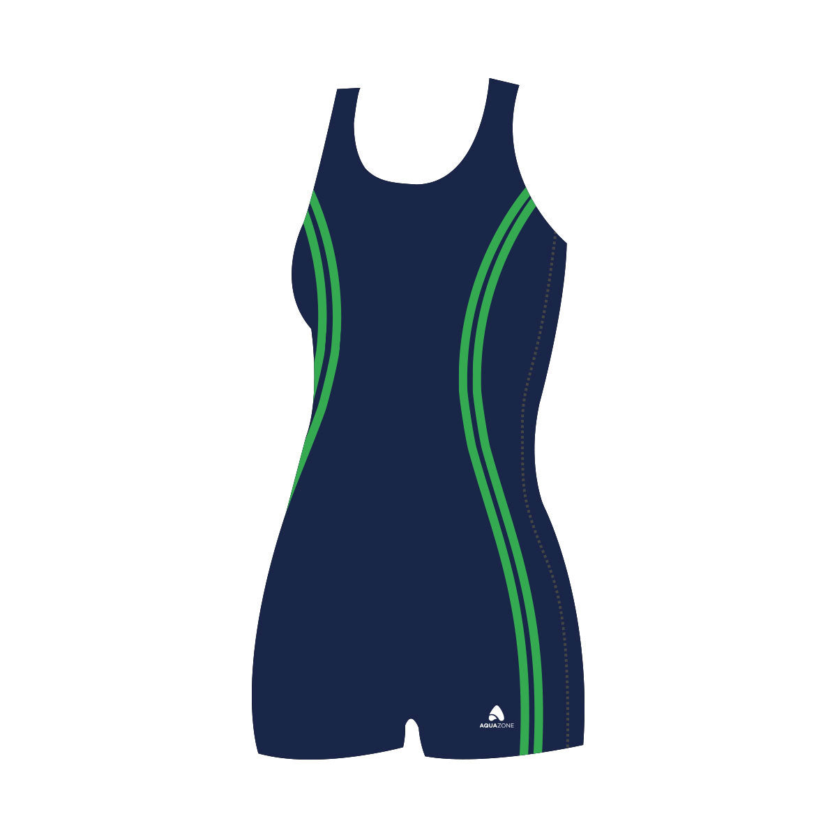 T-B DAMA PBT SIDE BINDING BACK CUADRADA JAMMER MARINO/VERDE LIMON