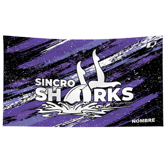 Sincro Sharks - Microfiber Swim Towel