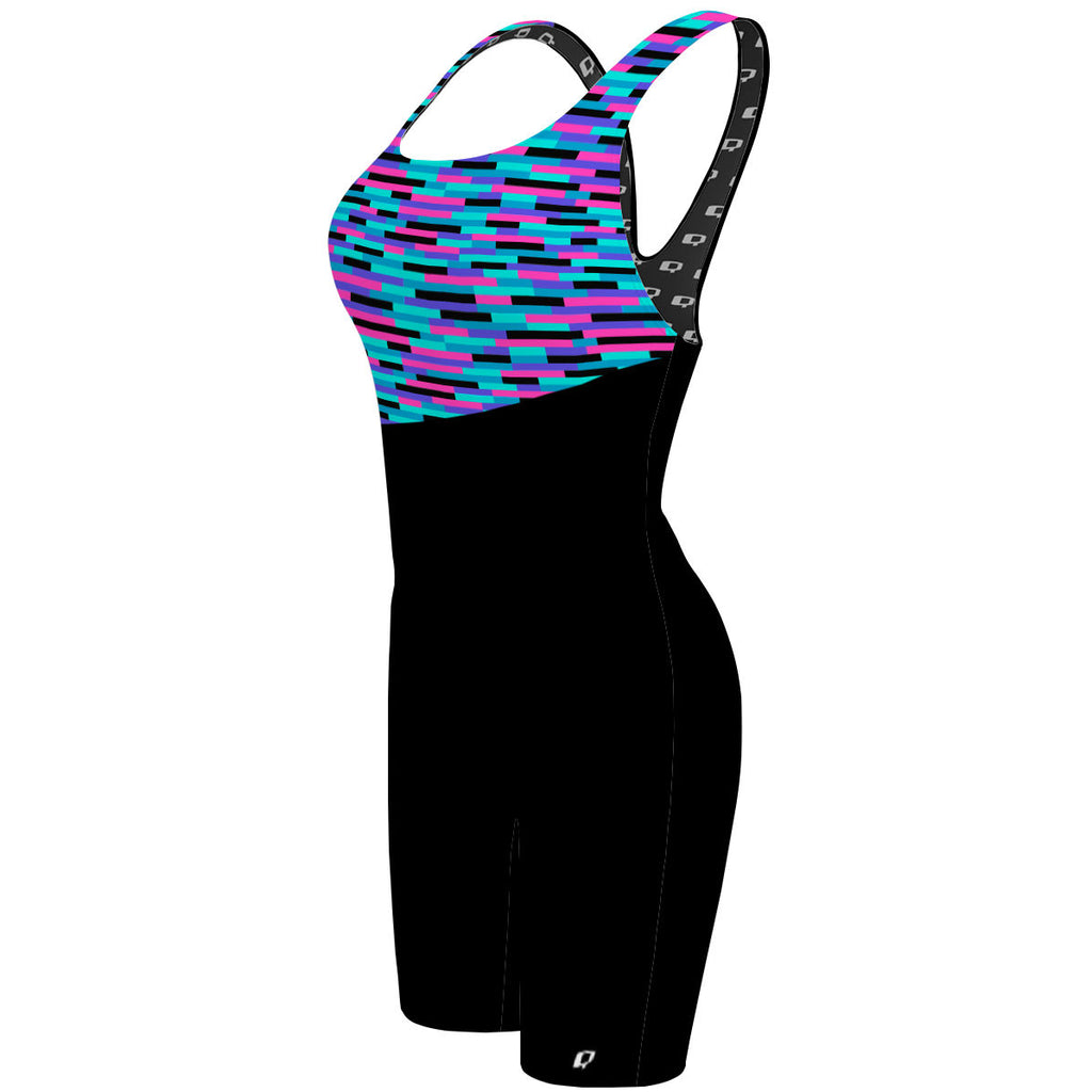Maryfabi - Rectangulos - Classic Strap Long Knee Women Jammer