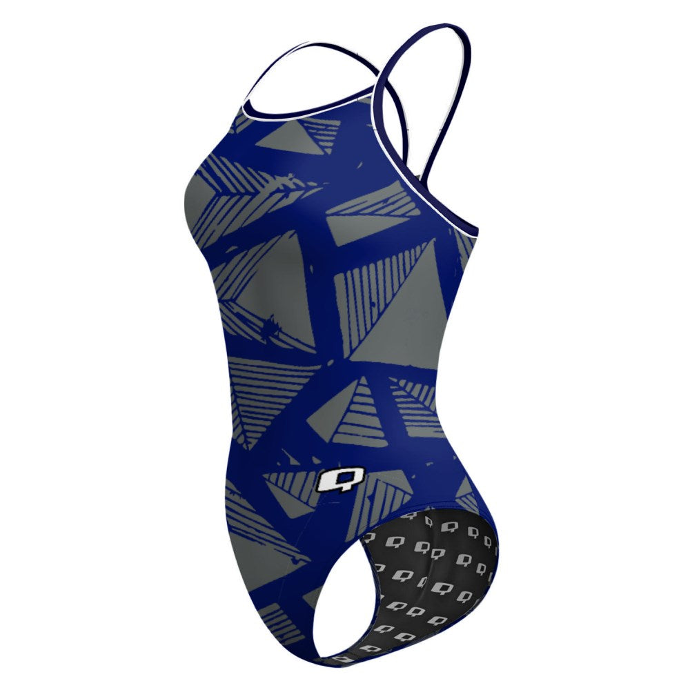 Pyramid-Navy/Steel Gray-20 - Skinny Strap