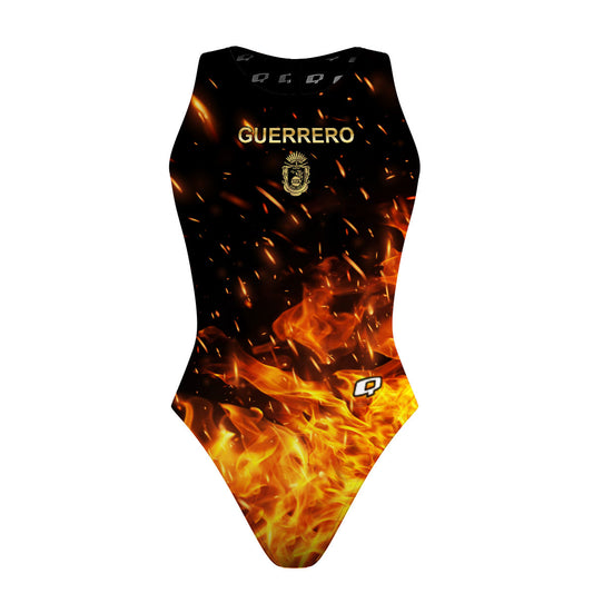 Guerrero fire/gold - Women's Waterpolo Swimsuit Classic Cut