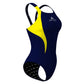 PBT Wave Marino/Amarillo - Classic Strap Swimsuit