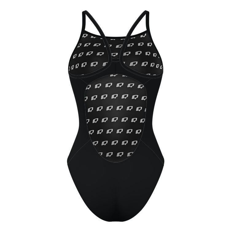 Master - Solid Skinny Strap Swimsuit - PERSONALIZED