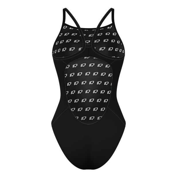 San Fernando - Solid Skinny Strap Swimsuit - PERSONALIZED