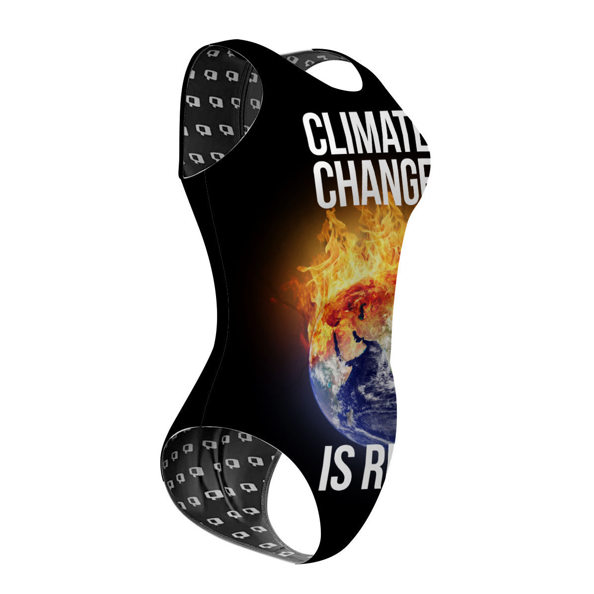 Climate Strike - Women's Waterpolo Swimsuit Classic Cut