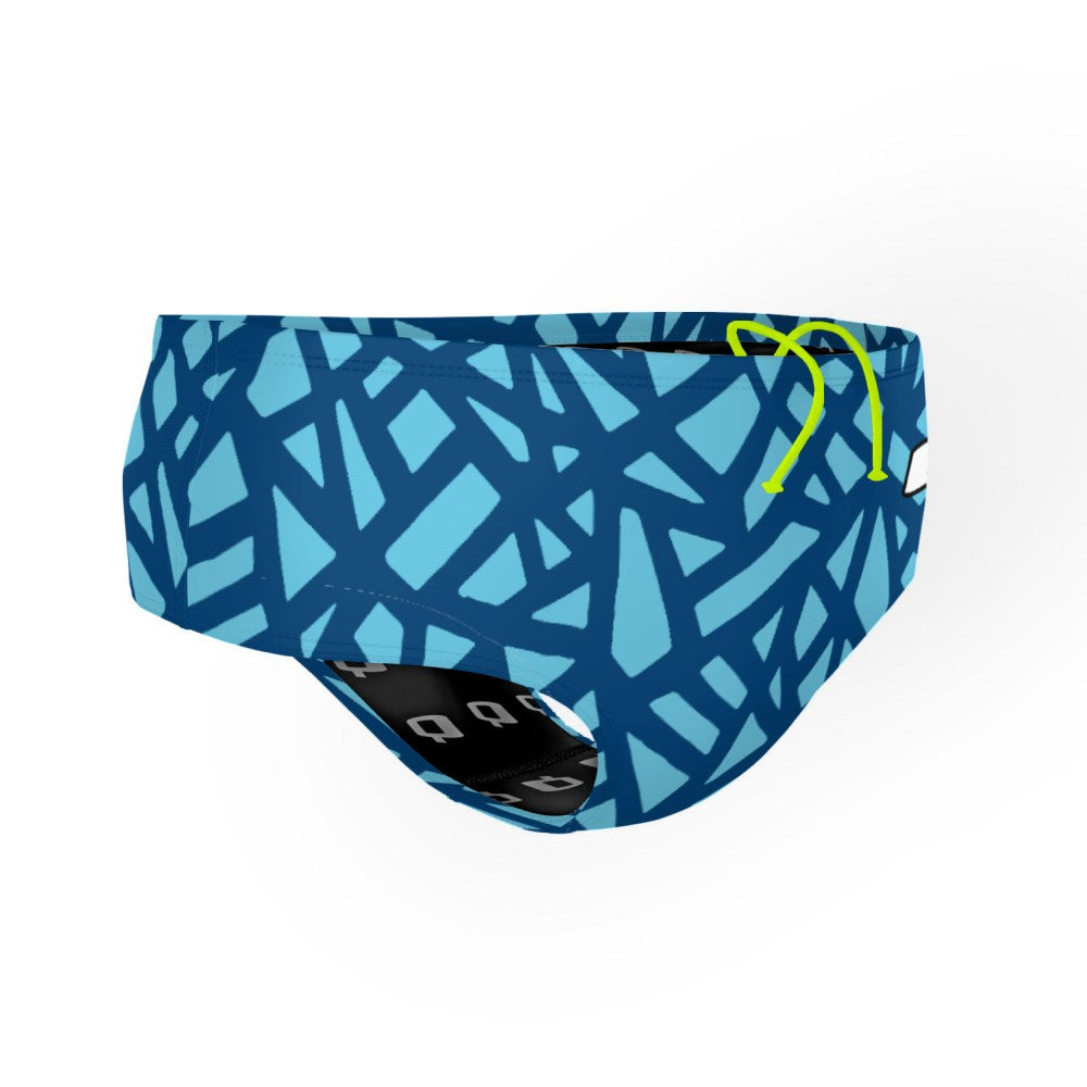 Angle-Navy/Turquoise-20 - Classic Brief