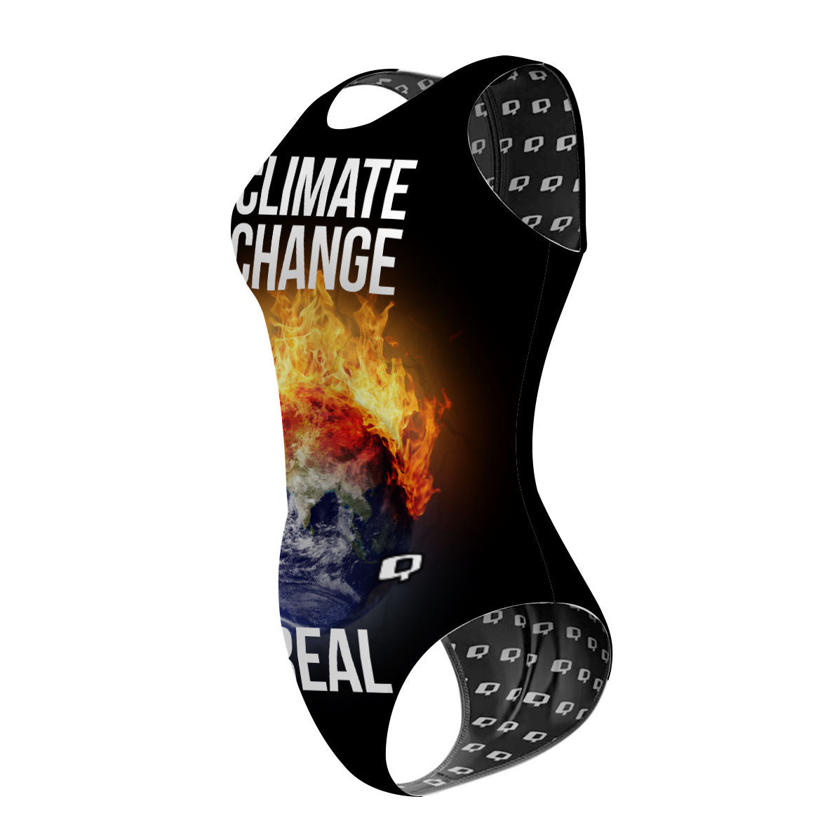 Climate Strike - Women's Waterpolo Swimsuit Classic Cut