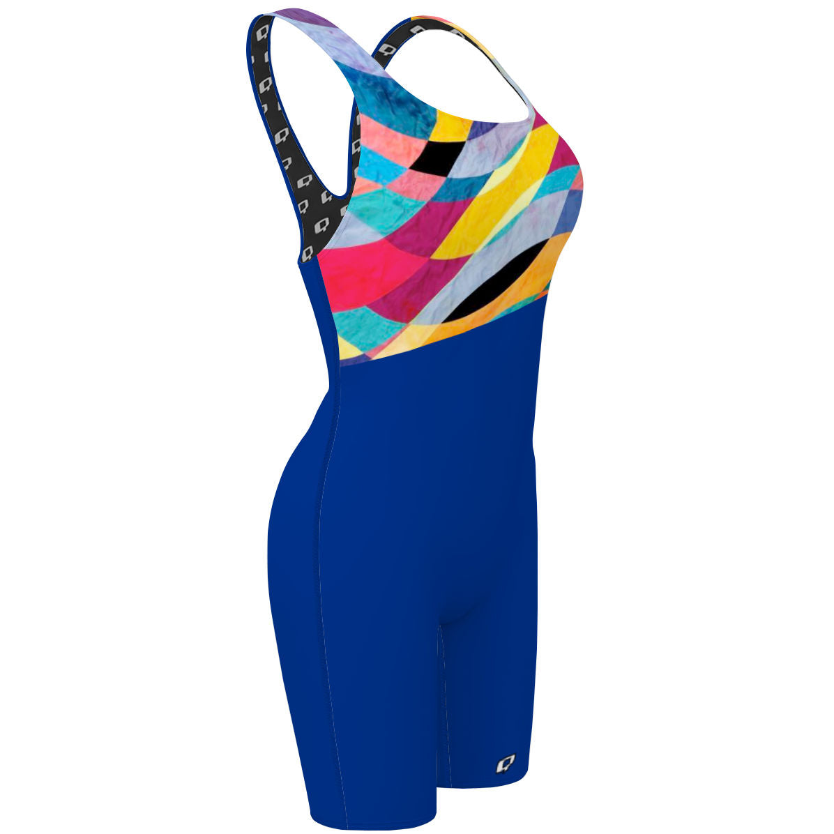 Maryfabi -Color Waves 2 - Classic Strap Long Knee Women Jammer