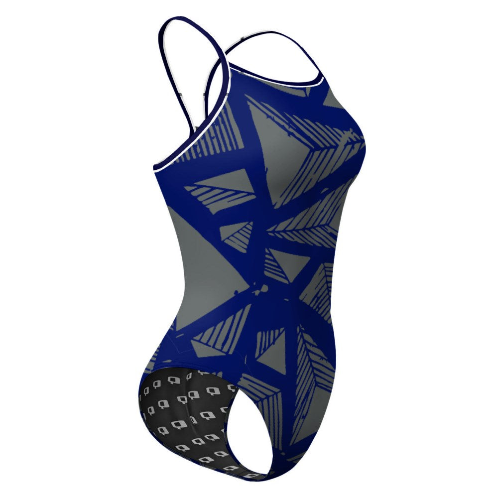 Pyramid-Navy/Steel Gray-20 - Skinny Strap