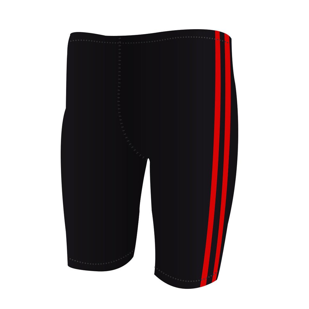 Side Binding Caballero Negro/Rojo