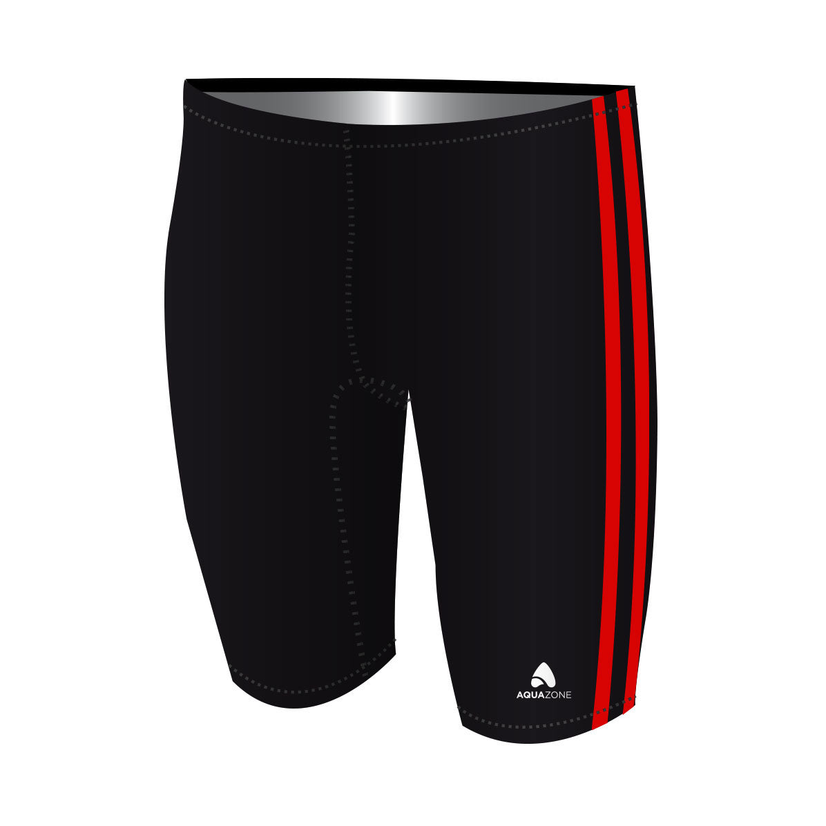 Side Binding Caballero Negro/Rojo